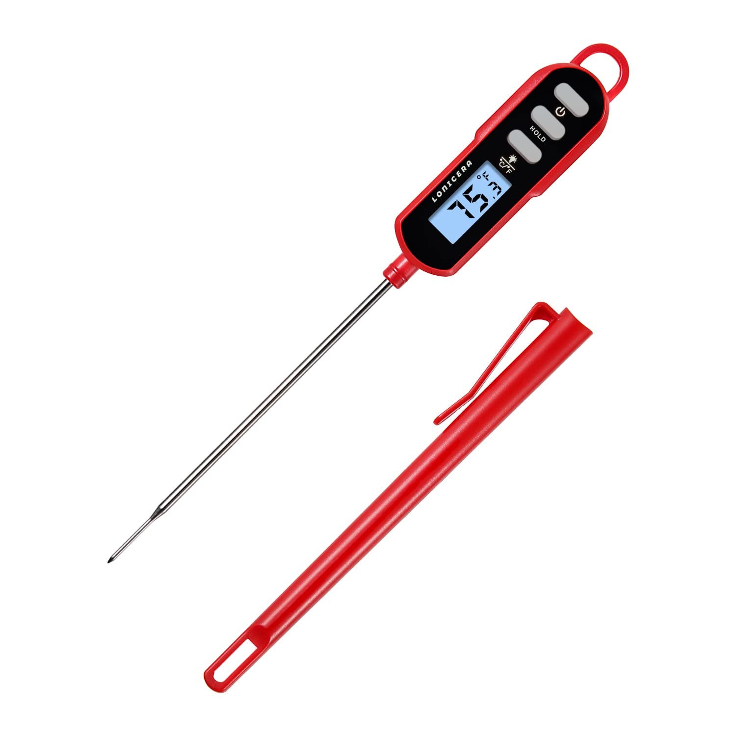 Lonicera Digital Cooking Thermometer for Bread Baking, 5" Probe, Instant Read...