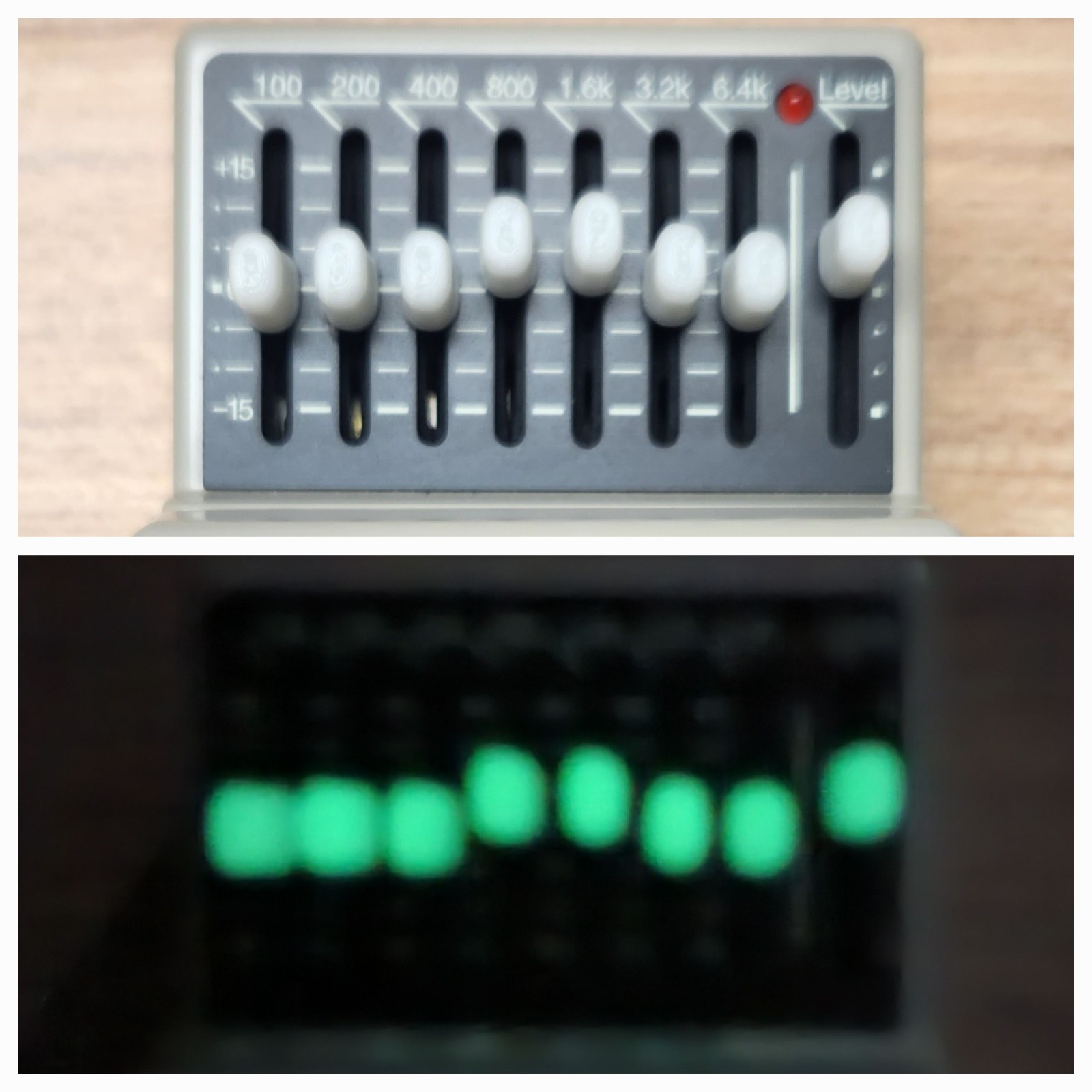 Glow in the Dark Fader / Slider Caps / Knobs for Boss GE-7 / GEB-7