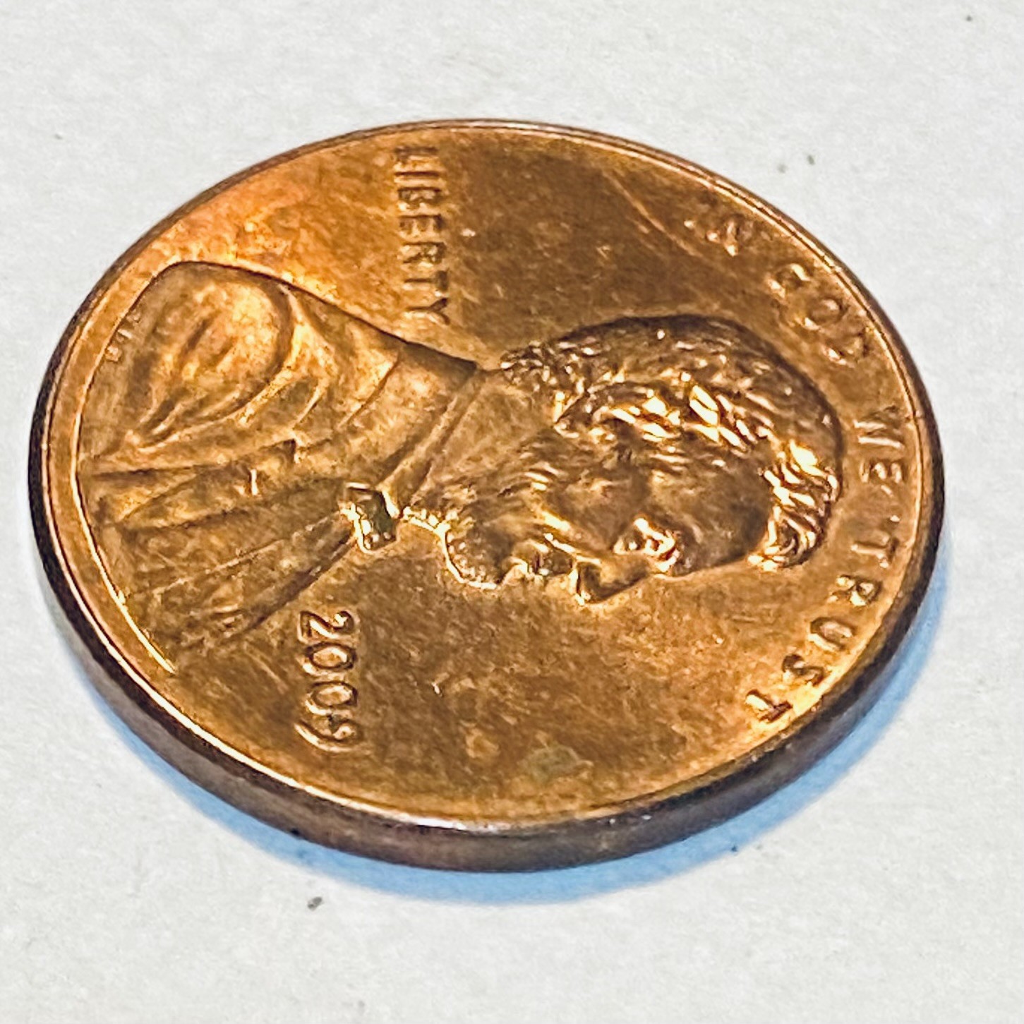 2009 lincoln memorial penny NO MINT MARK Error RARE