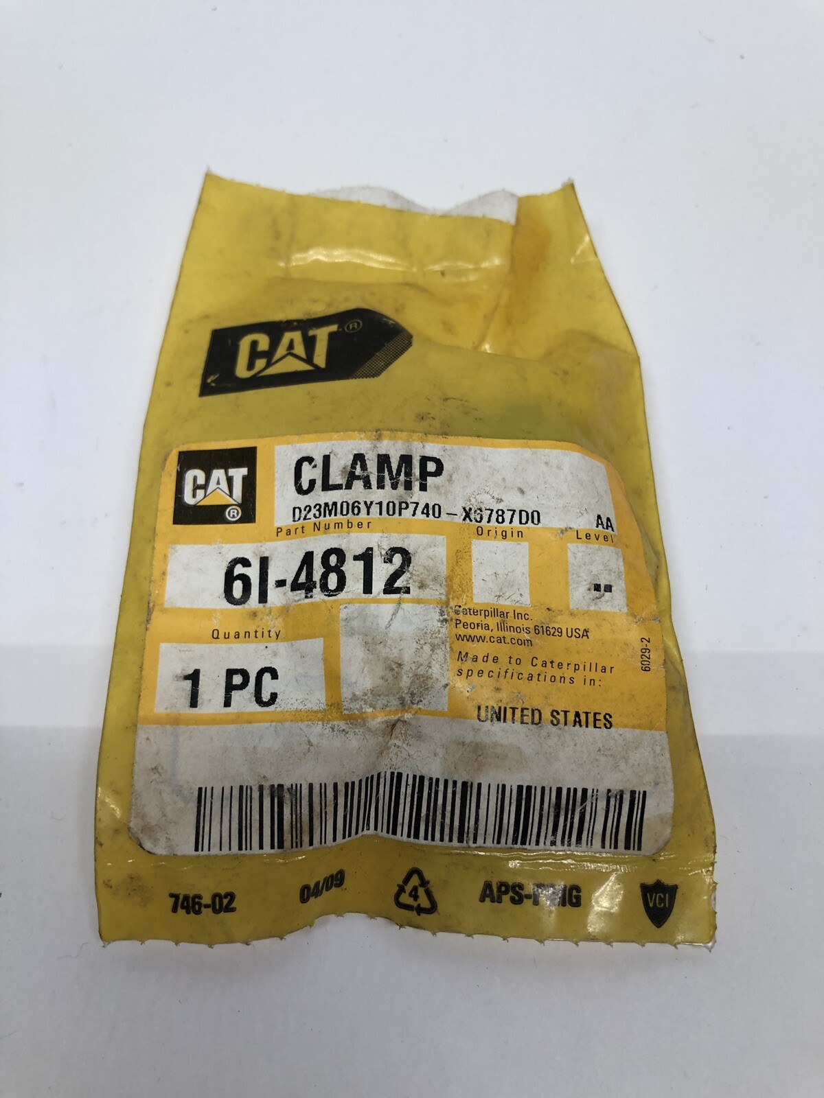 Caterpillar (Cat) 6I-4812 or 6I4812 Clamp