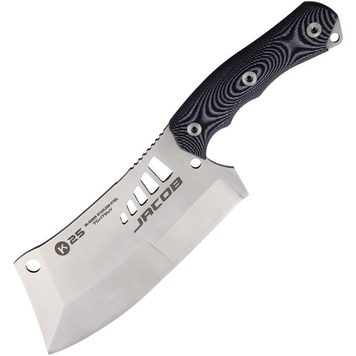 K25 Jacob Tactical Machete Fixed Knife 12.7" Stainless Steel Blade G10 Handle