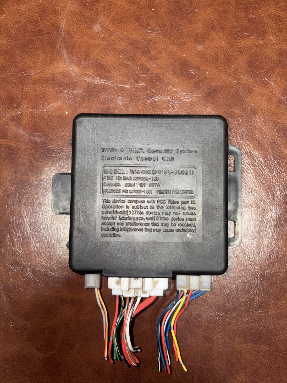 Toyota VIP RS3000 Security Module ECU Used Oem Tested Working