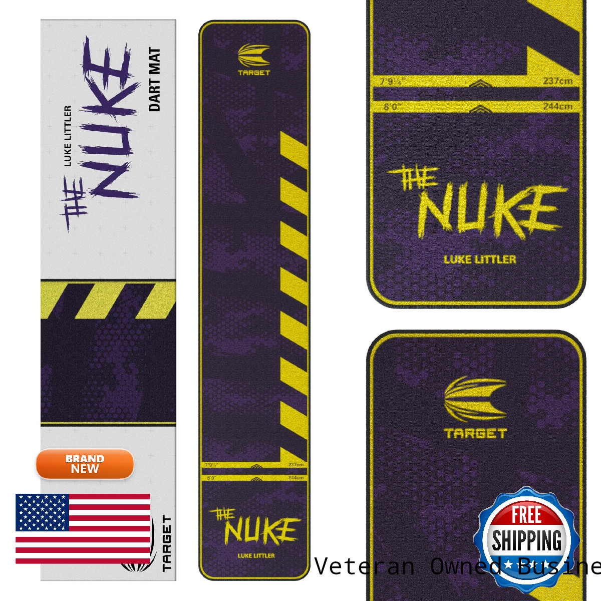 Target Darts Luke Littler Mat The Nuke Darts Mat Oche Mat Soft Tip And Steel