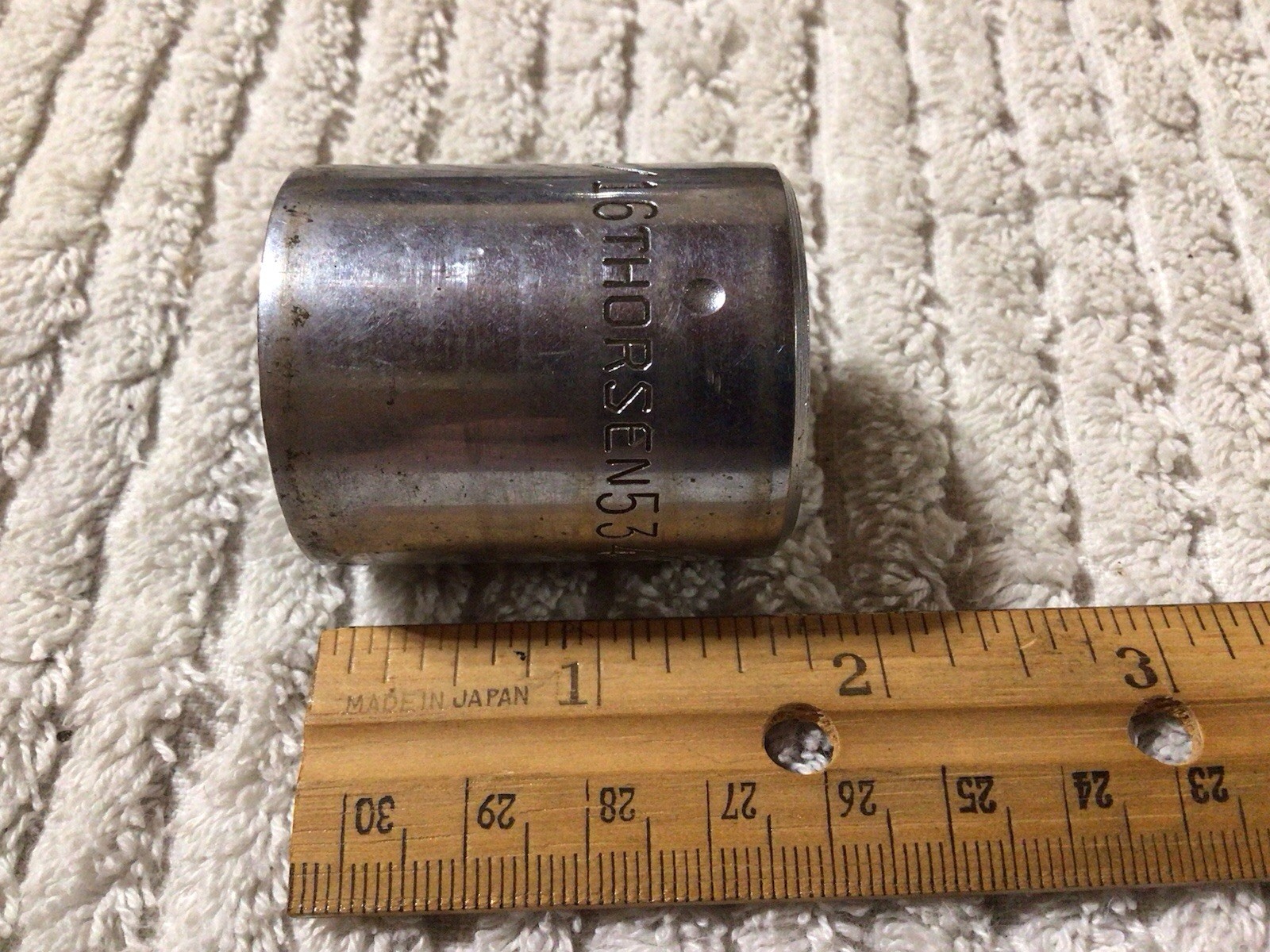 Vintage Thorsen Socket 534  1 1/16 12 Point 1/2” Drive Free Ship