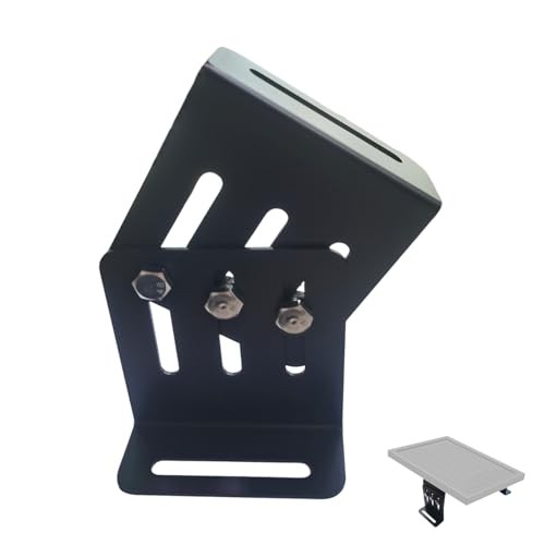 Pcs (2 Sets) Adjustable Solar Panel Tilt Mount Brackets, Heavy Duty 4 Black