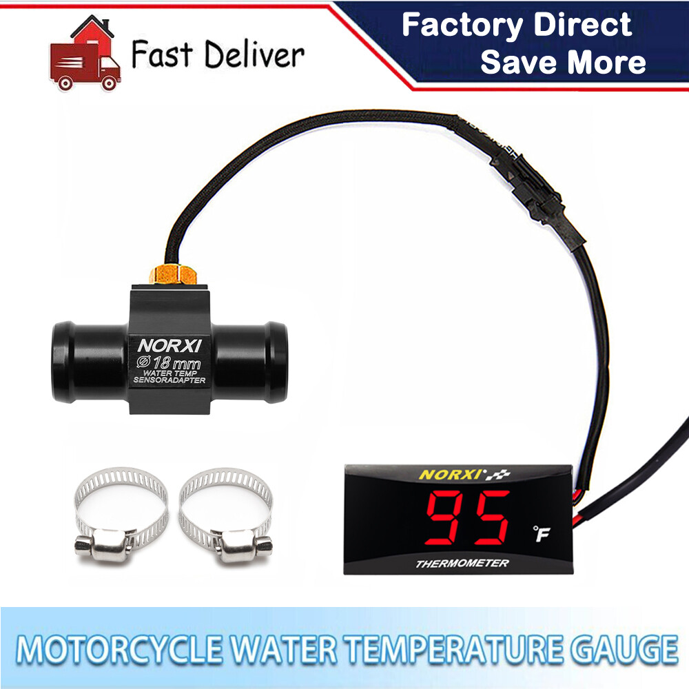 Koso Water Temperature Gauge thermometer Fahrenheit Norxi For Motorcycle