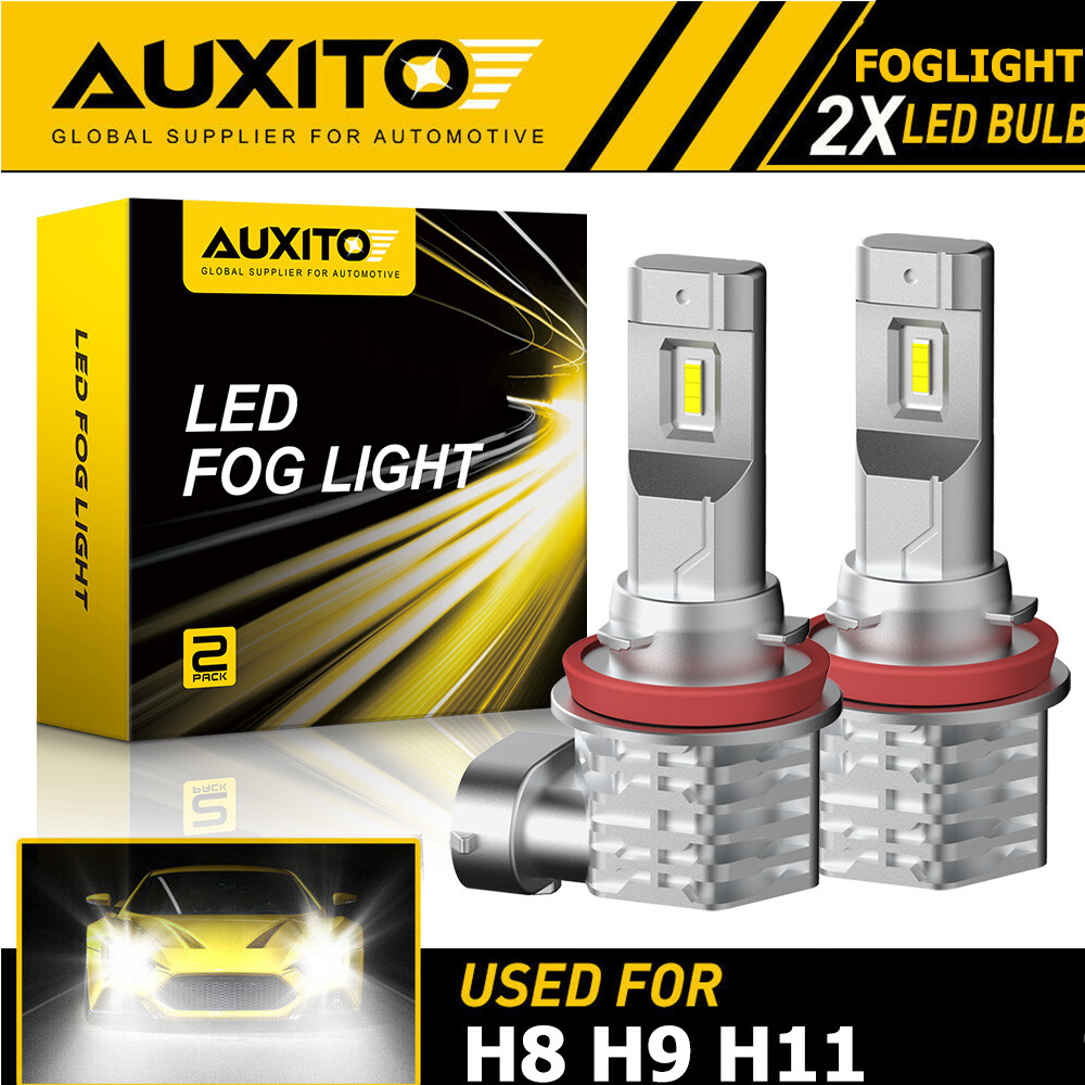 AUXITO H8 H16 H11 LED Fog Light Bulb Fog Light Bulb White 6500K High Power Lamps