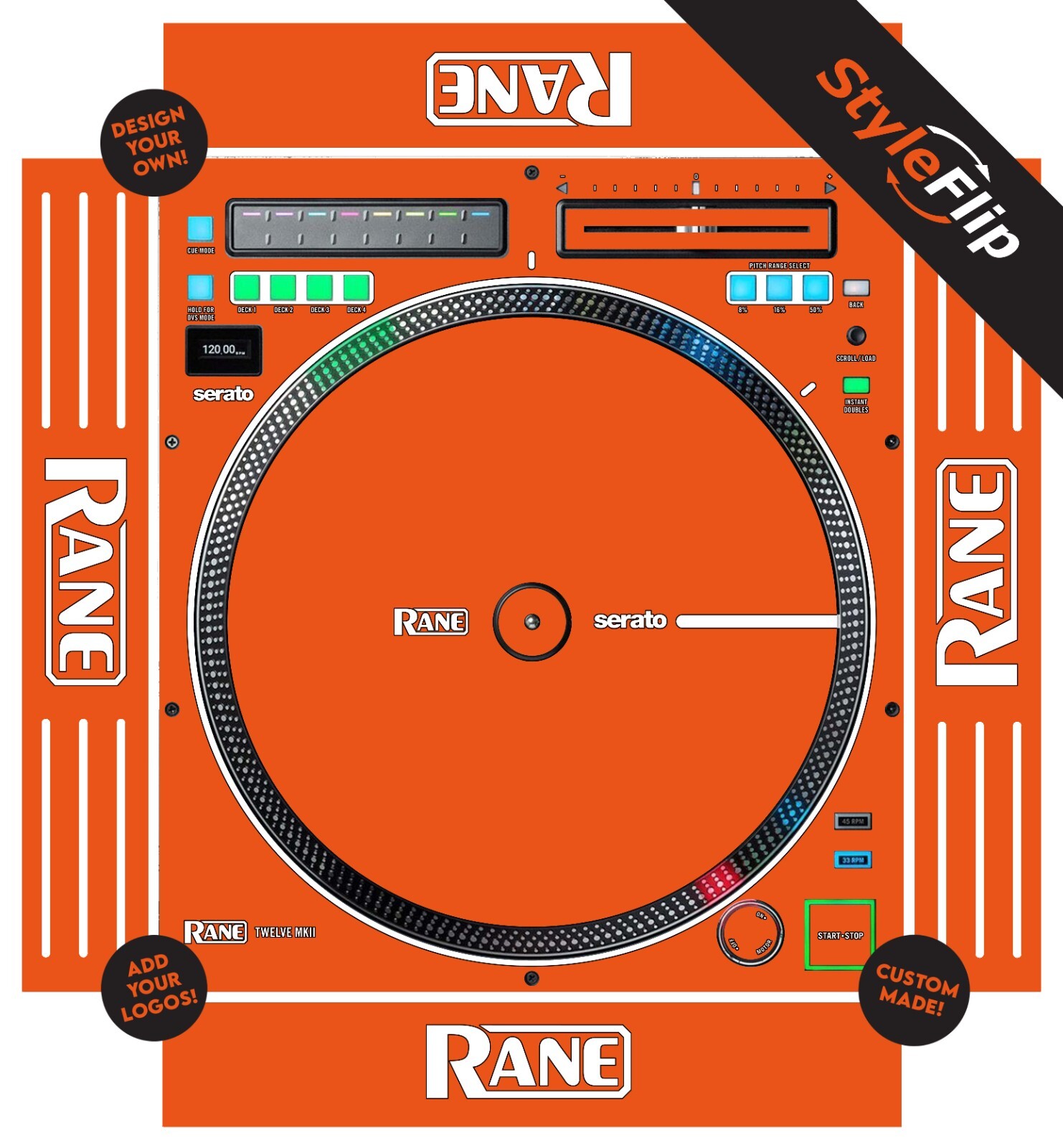 Rane TWELVE MKII Skin | Custom | Protective Decal | StyleFlip Skins
