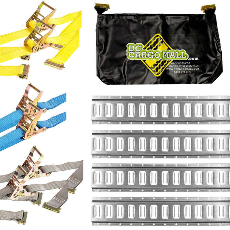 DC Cargo 5' Galvanized E-Track Tie-Down Kit, 11 Pcs
