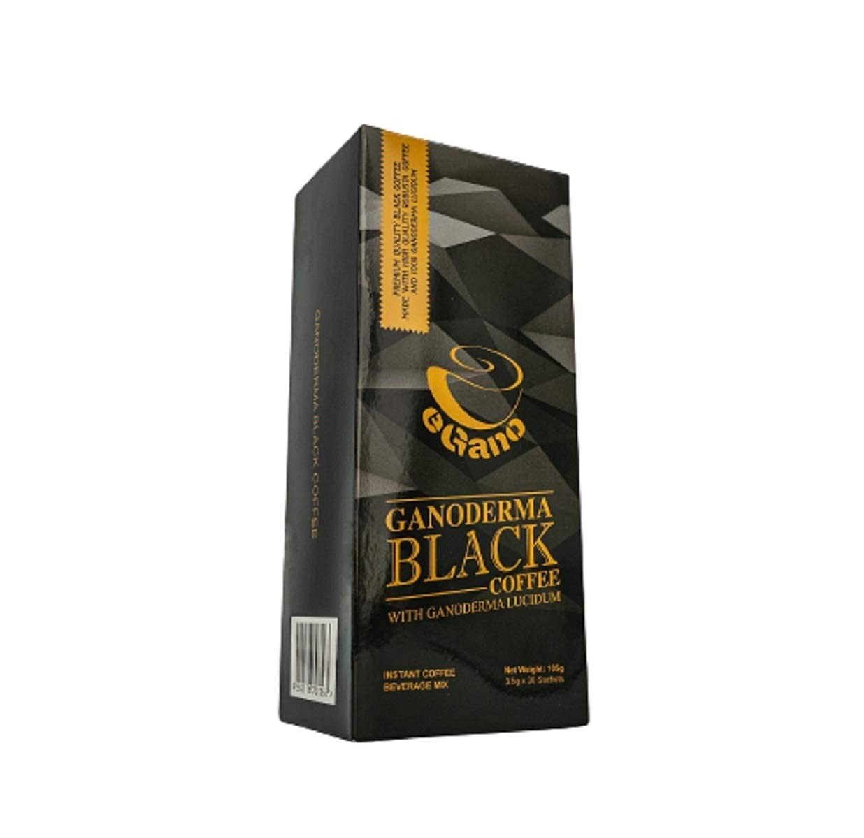 Premium Ganoderma Black Coffee - 3 Boxes, 90 Instant Sachets Total