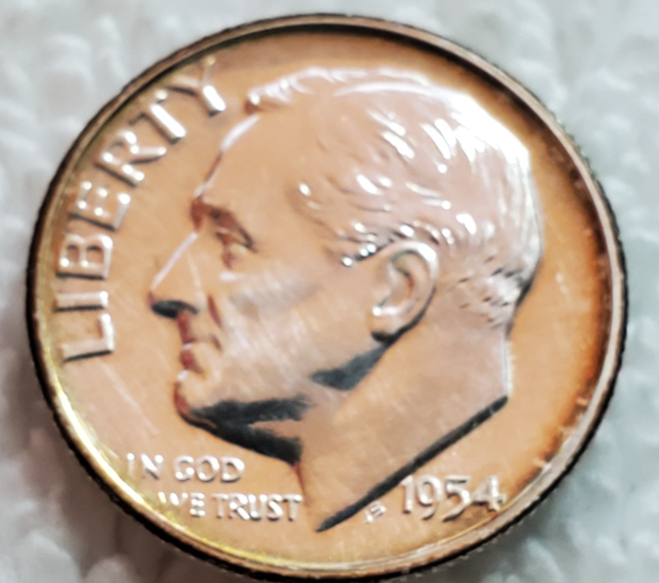 1954-P Proof Toned Roosevelt Dime [90% Silver] Uncirculated