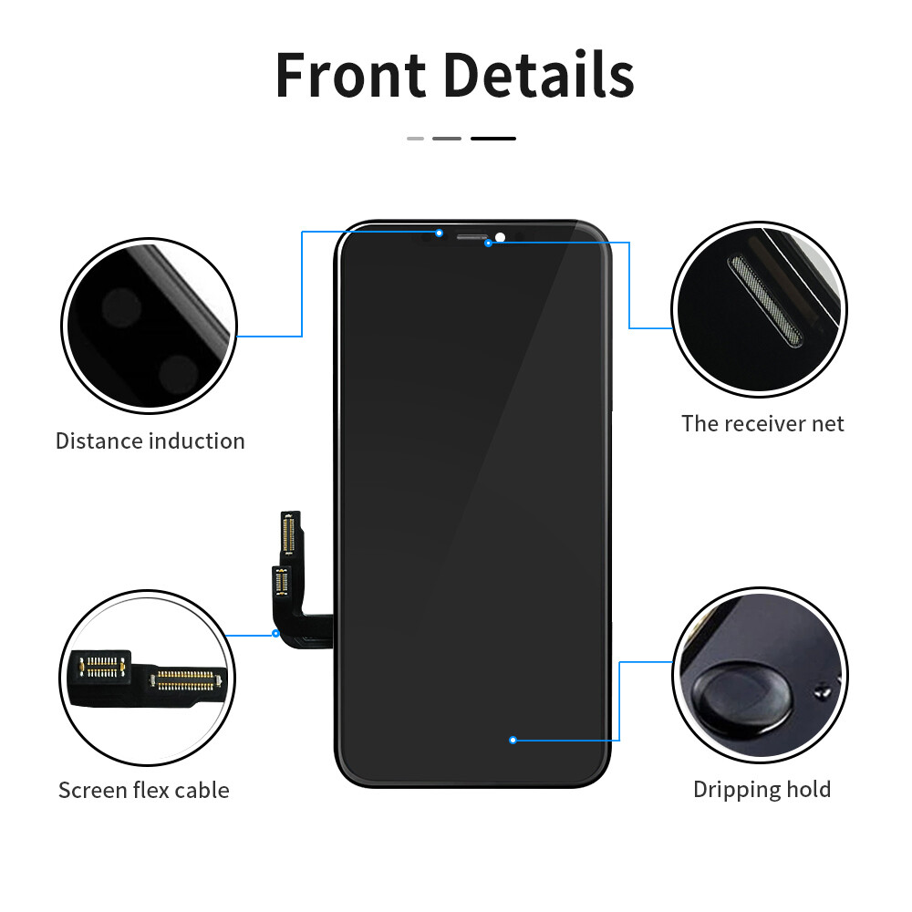 For iPhone XS LCD Screen Replacement Display Digitizer Assembly 3D Touch Screen