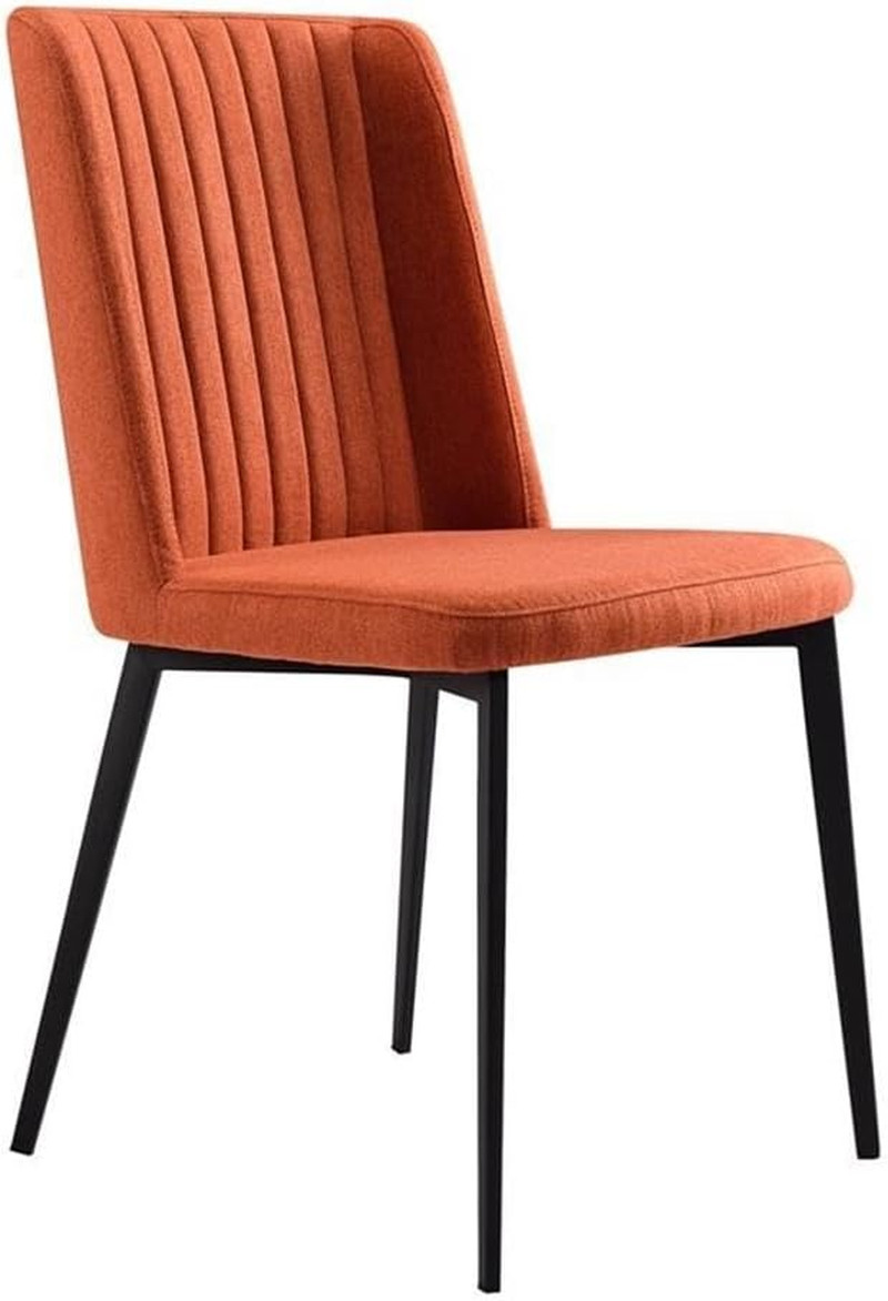 Maine Orange Upholstered Dining Chair - 18.5" Seat Height, Stylish Comfort