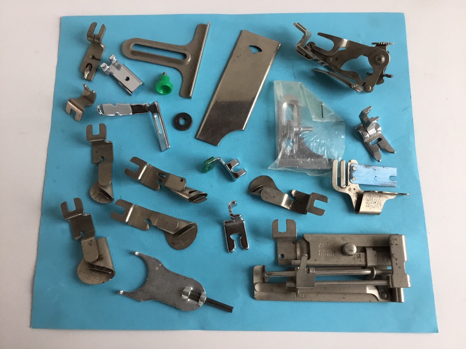 Singer Greist White Sewing Machine Attachments - Large vintage mixed lot Vintage