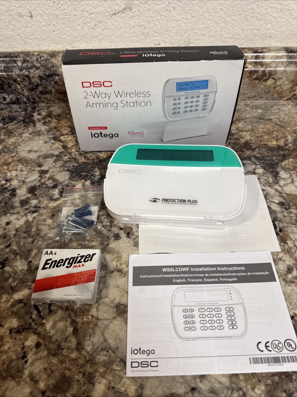 DSC WS9LCDWF9 V 1.10 2 Way Wireless Arming Keypad Station Power G NEW OPEN BOX