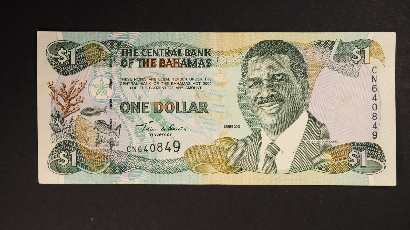 2001 BAHAMAS 1 DOLLAR NOTE**NICE   ** SHIPS FREE S5043