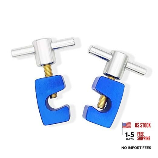 Lift Support Clamp,2pk, up to Dia.14mm shaft, Solid Metal T-Rod Handle,C