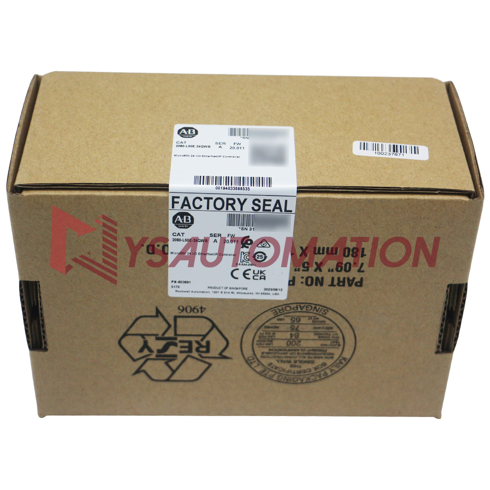 Sealed New Allen-Bradley 2080-L50E-24QWB Micro850 24 I/O EtherNet/IP Controller