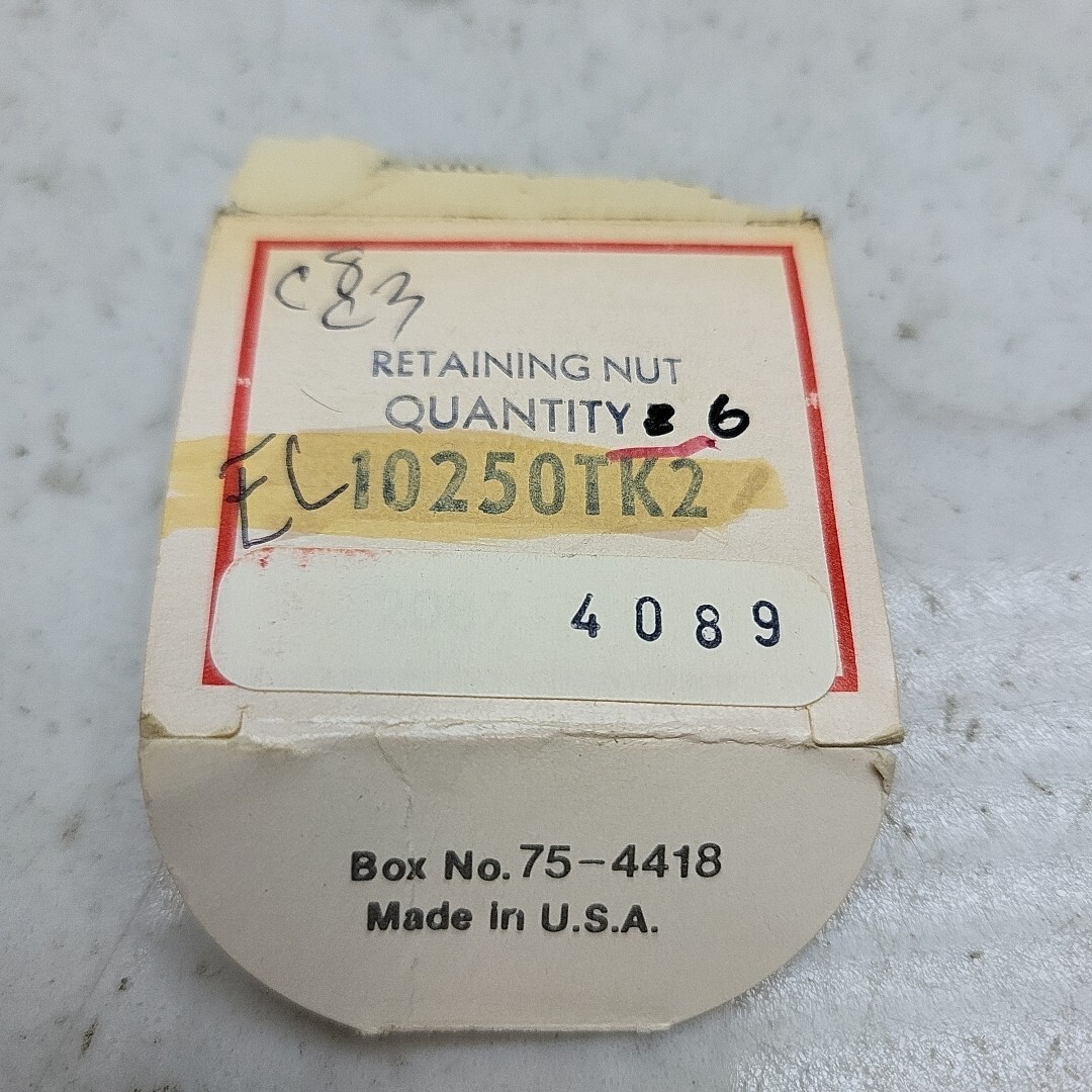 6 Pack Cutler Hammer 10250TK2 Retaining Nut Extended 30.5mm Push Button Nut