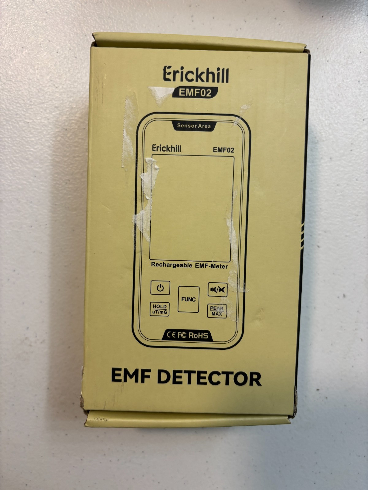 ERICKHILL 3‑in‑1 EMF Meter and Radiation Detector for RF, EF, MF, & WiFi Signal