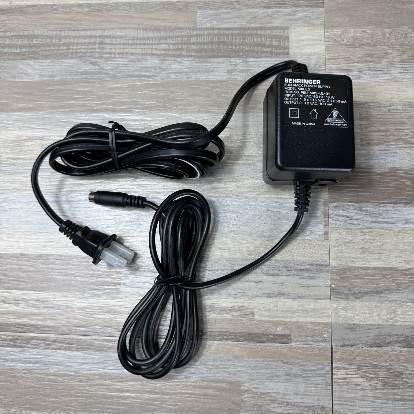 Genuine Behringer Eurorack Power Supply Model MXUL3 AC Adapter REPLACEMENT CORD