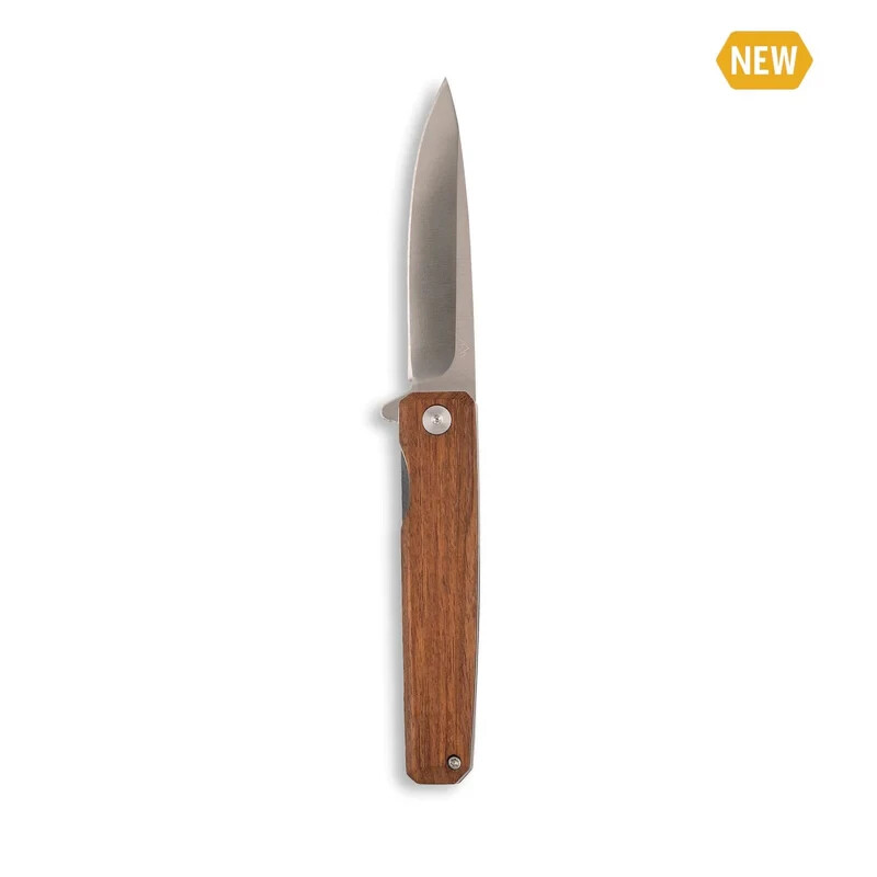 Outdoor Edge Peleus Rosewood Handle Folding Knife Ball Bearing Flipper PL-1C
