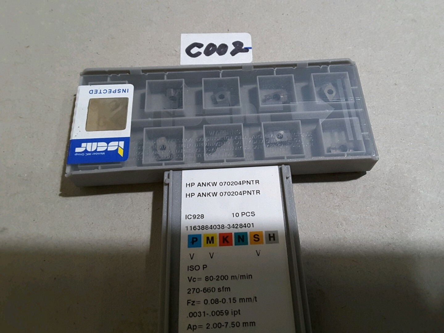 ISCAR  HP ANKW 070204PNTR IC928 CARBIDE INSERTS,  10 PCS