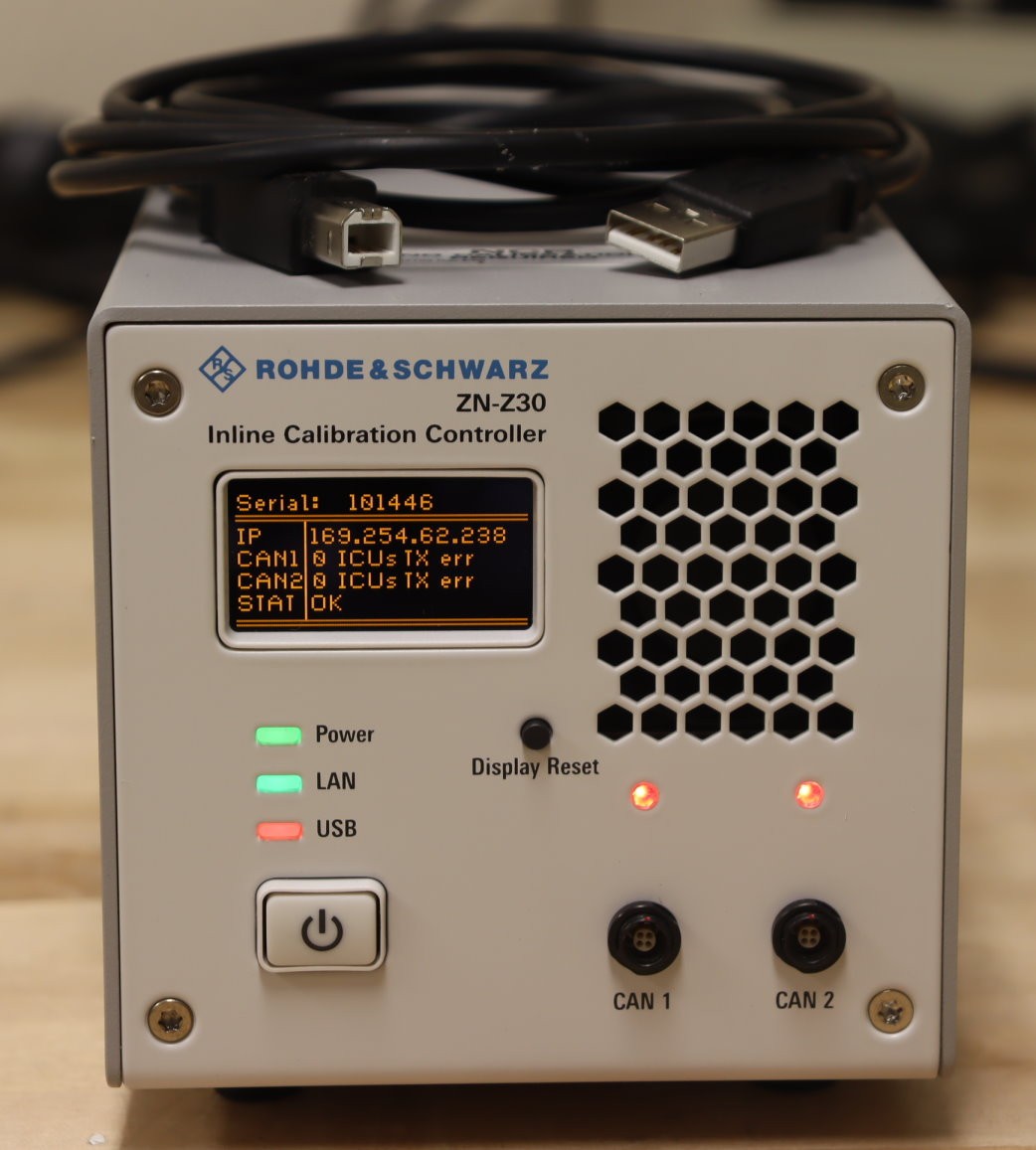 Rohde Schwarz ZN-Z30 Inline Calibration Controller GOOD, CANBUS Cables