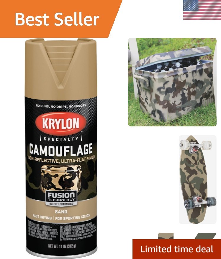 11 oz. Krylon Sand Camouflage Spray Paint - Covers 25 sq. ft. with Matte Finish