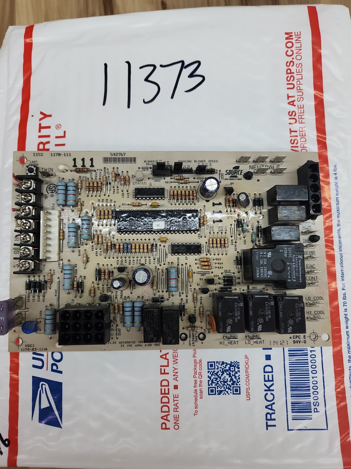 YORK Coleman Nordyne 1170-111 Furnace Control Circuit Board 542767 used