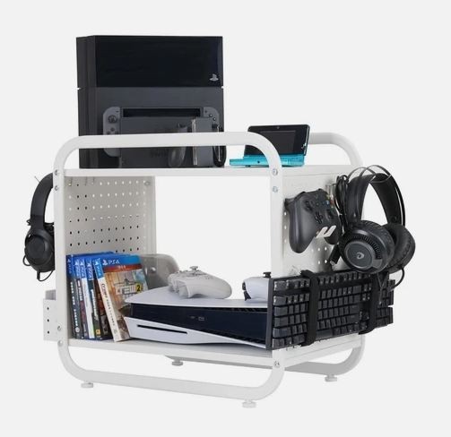 Mythinglogic Gaming Station Metal Game Controller Holder Organizer BLACK
