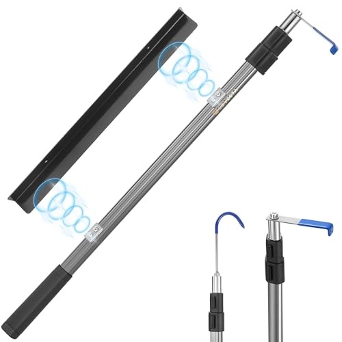 6.3 Ft Magnetically Mounted Cargo Grabber Reach Retriever Tool - Gunmetal Gray