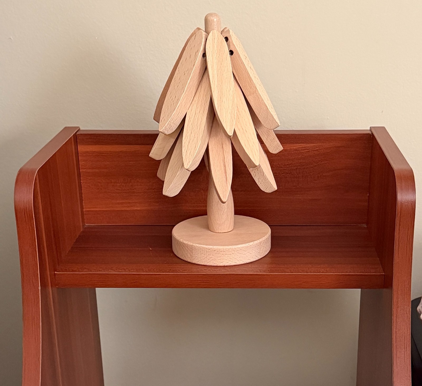 Wooden Trivets for Hot Dishes, Tree Shape, Natural Wood~Tabletop Decor Bedrooms