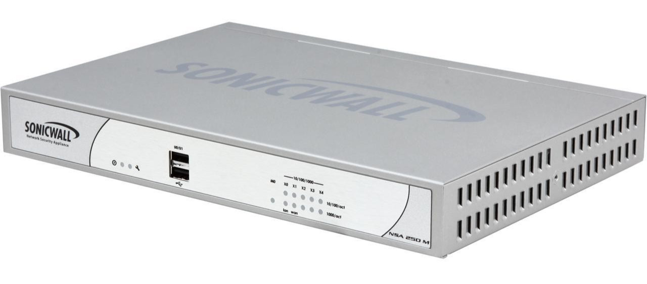 LOT OF TWO (2) SonicWALL NSA250M VPN Firewall Router Network Security Appliances