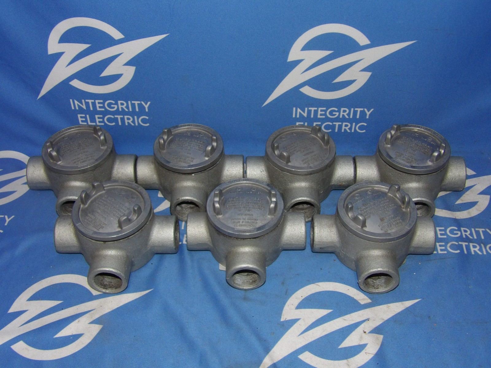 Lot of 7 Crouse Hinds GUAX-36 1" Explosion Proof Tee Conduits + 1 Year Warranty