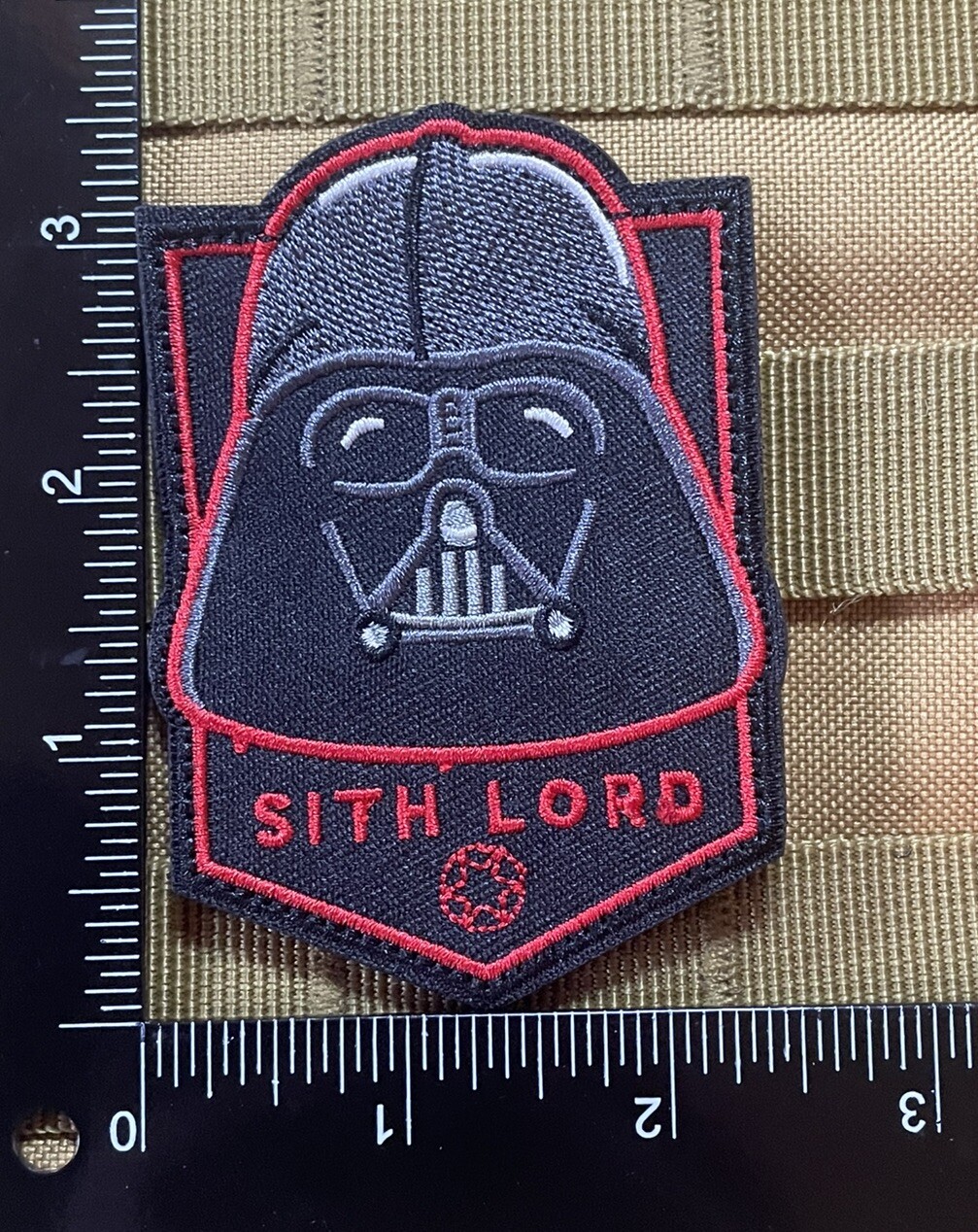 Sith Lord Darth Vader Federation Dark Side Star Wars Tactical Patch Hook Loop