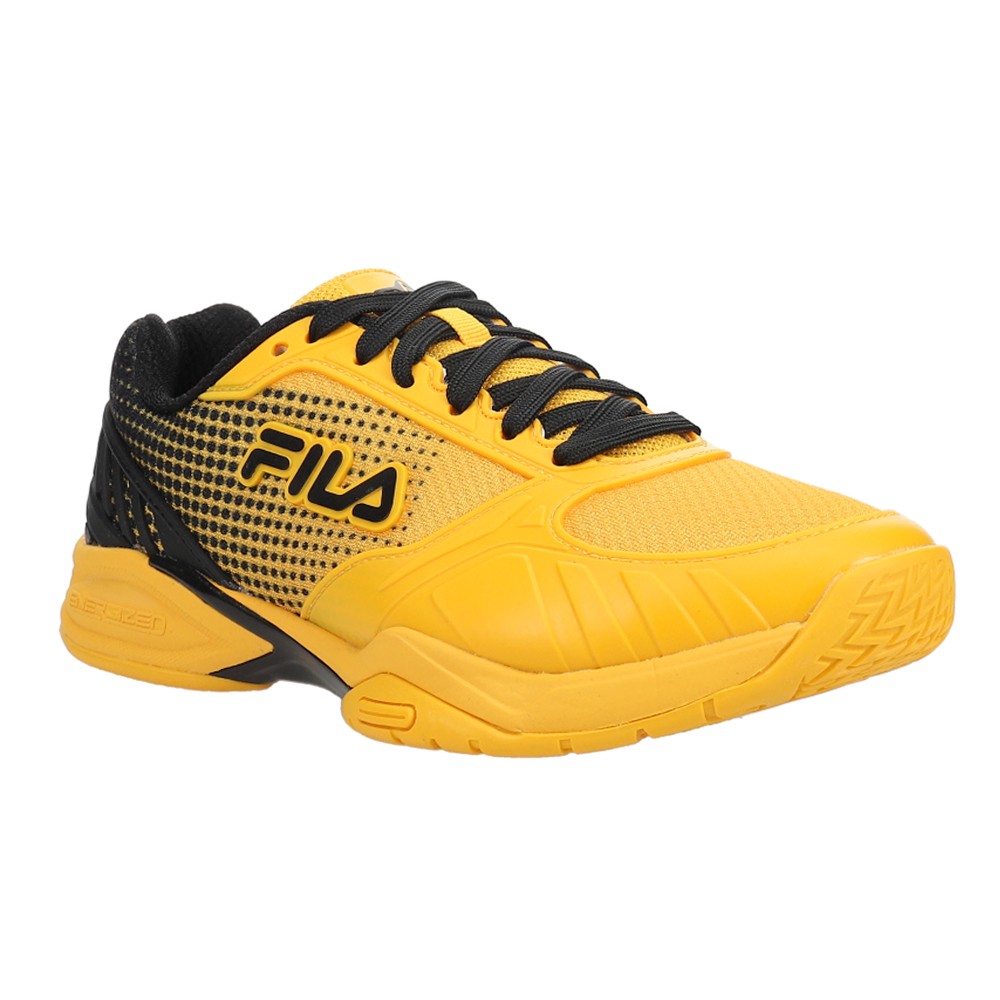 Fila Volley Zone Pickleball Mens Yellow Sneakers Athletic Shoes 1PM00597-706