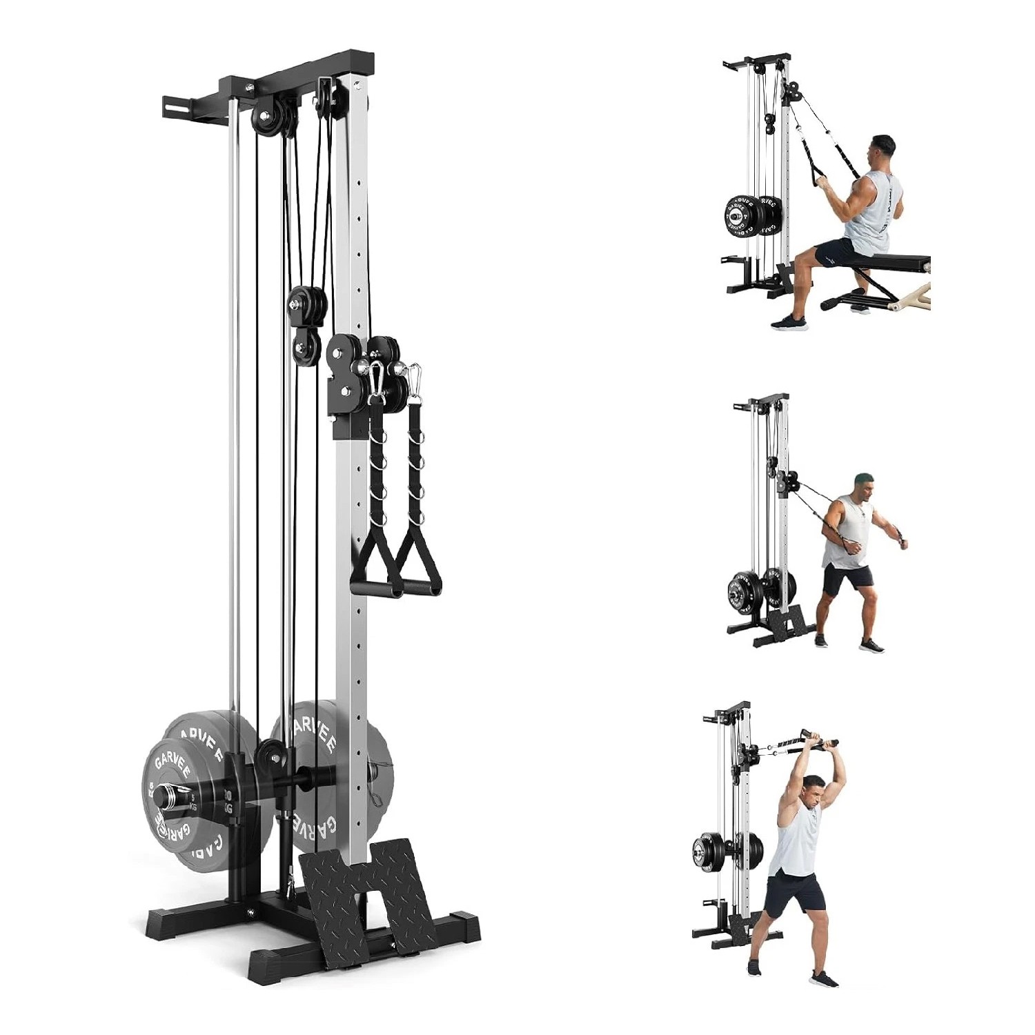 LAT Pulldown Machines Wall Mount Cable Machine Cable Crossover Machine Home Gym
