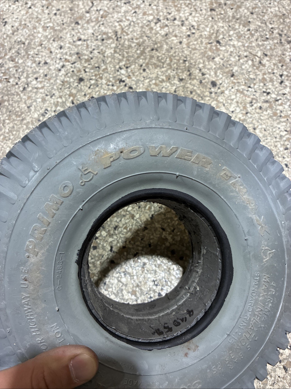 Primo Power Trax 3.00-4 (10X3) Foam Filled Tire