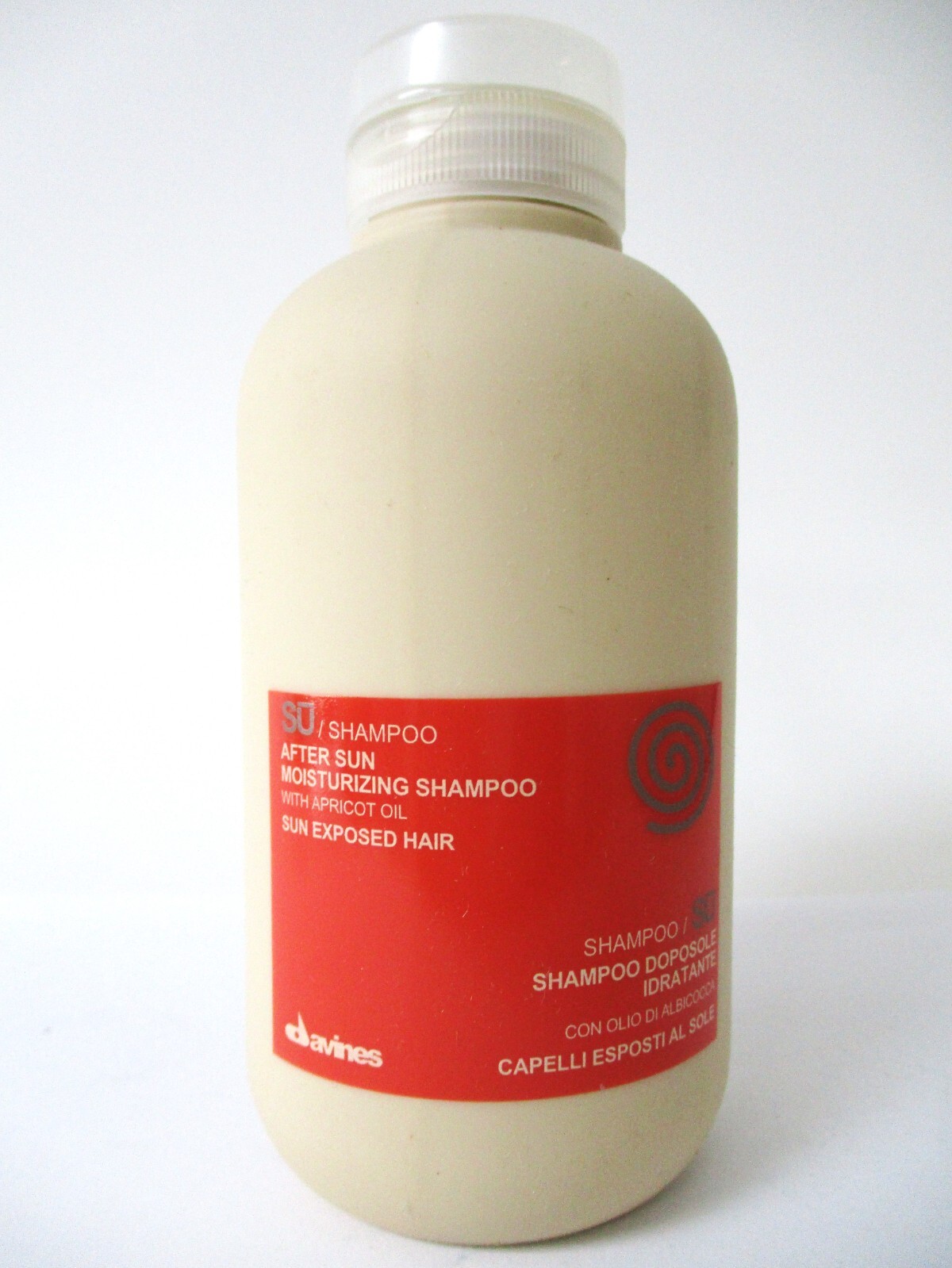 DAVINES SU AFTER SUN MOISTURIZING SHAMPOO WITH APROCOT OIL 8.45 oz