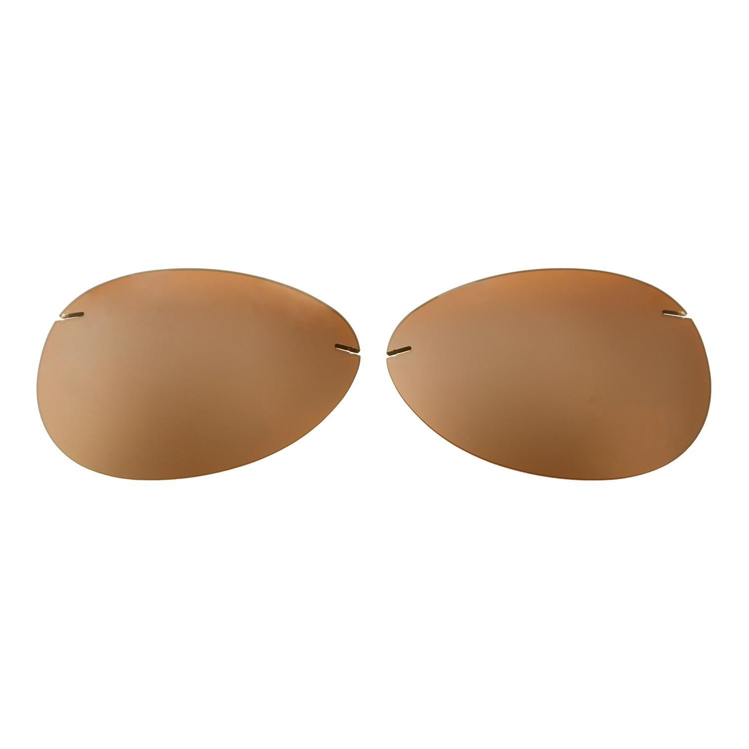 Walleva Brown Polarized Replacement Lenses For Maui Jim Sugar Beach Sunglasses