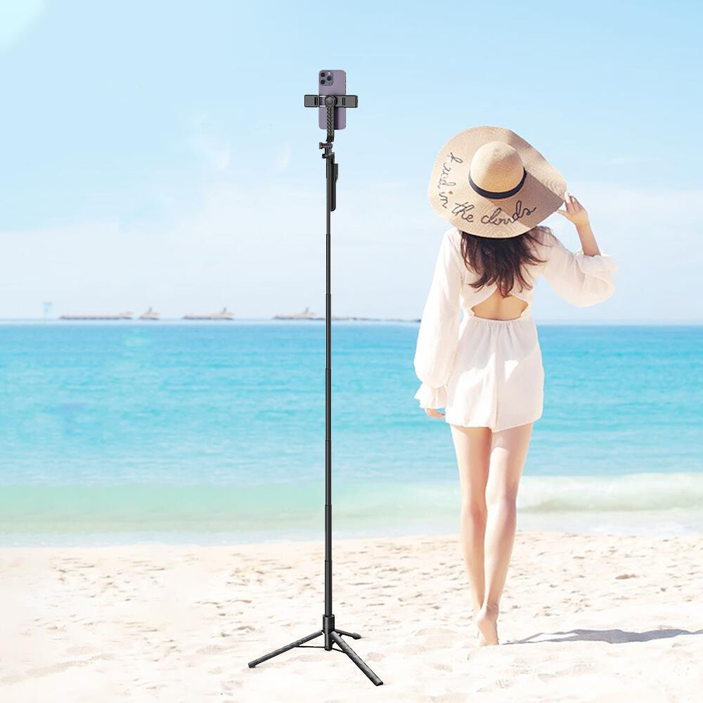 Portable 68" Wireless Remote Selfie Stick Tripod Phone Stand For iPhone Camera