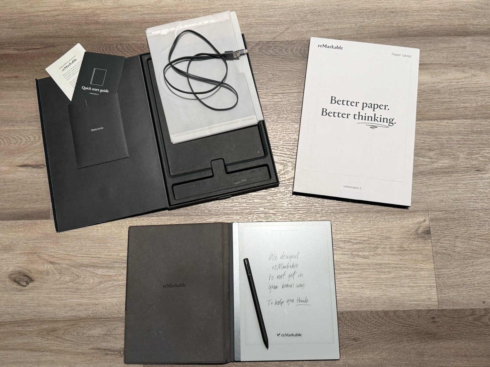 reMarkable 2 Paper Tablet RM110 with Black Case Marker Plus Pen & Original Boxes