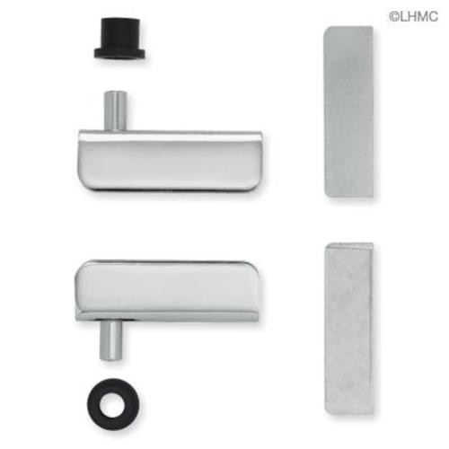 (5 Pack) Chrome Glass Door Hinge Pair S-HT86SK