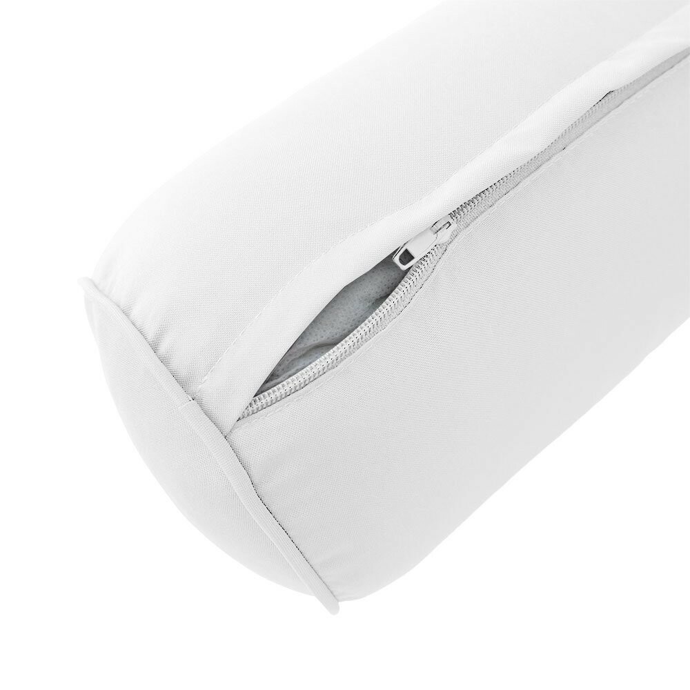 *COVER ONLY* - Outdoor Bolster Pillow Slipcover Piped Trim Medium 24"x6"-AD106