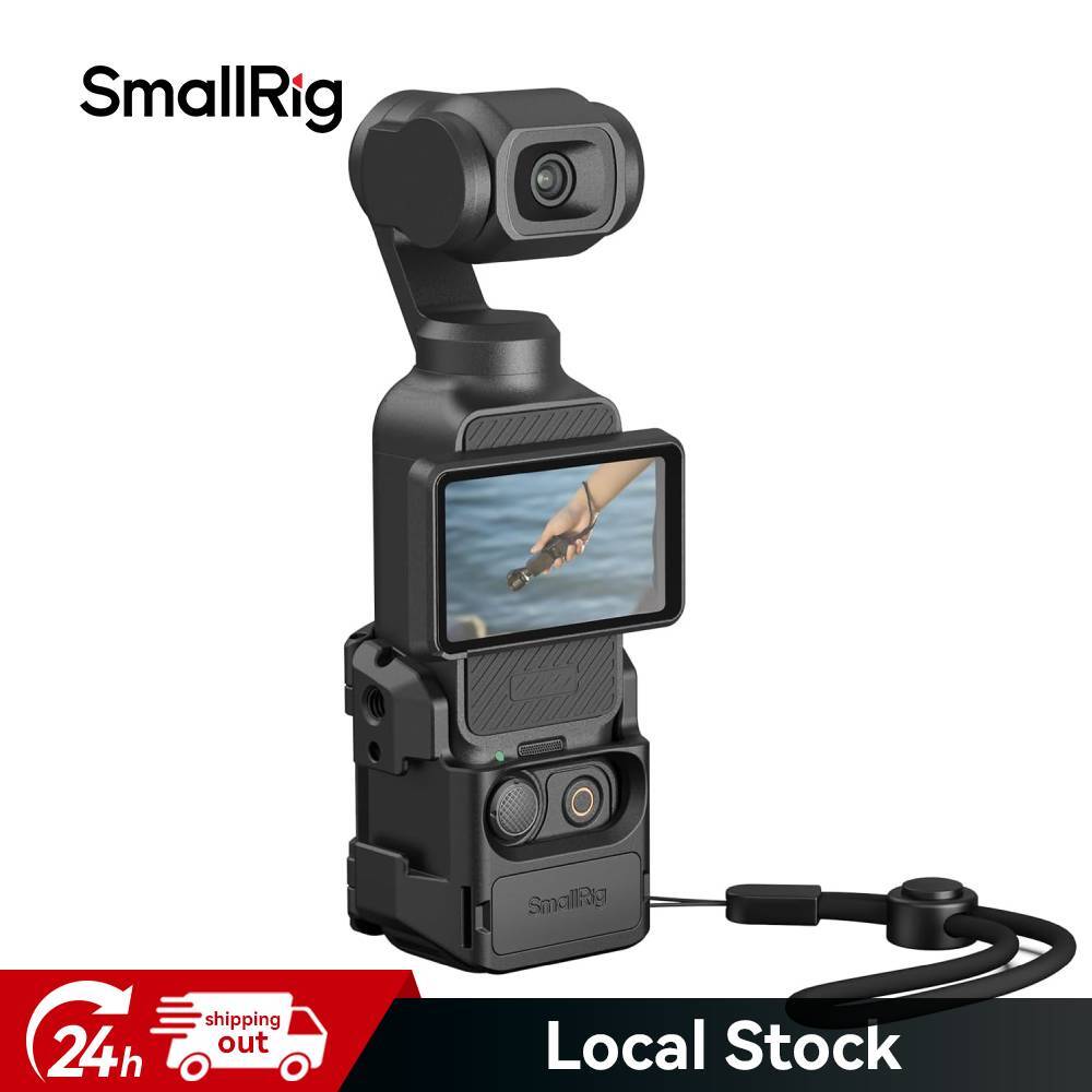 SmallRig Pocket 3 Cage for DJI Osmo Pocket 3 with Cold Shoe & 1/4" Threads