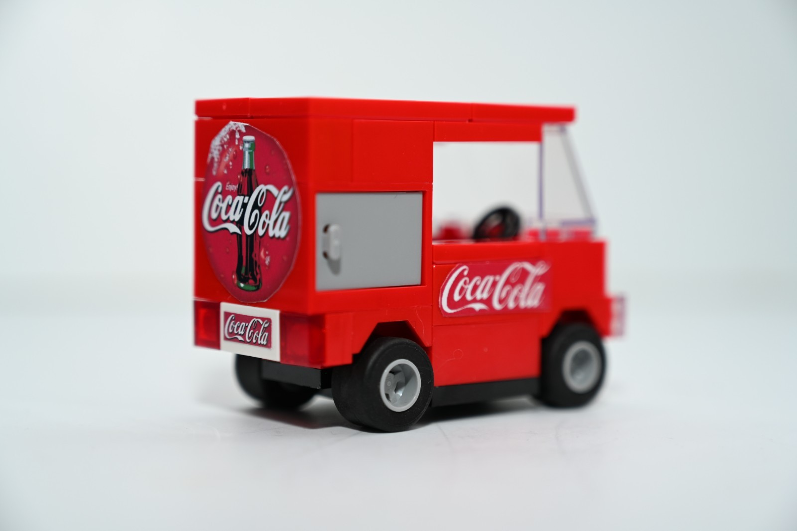 Mini Soda Truck 4 wide custom Model compatible and Built with LEGO® Bricks