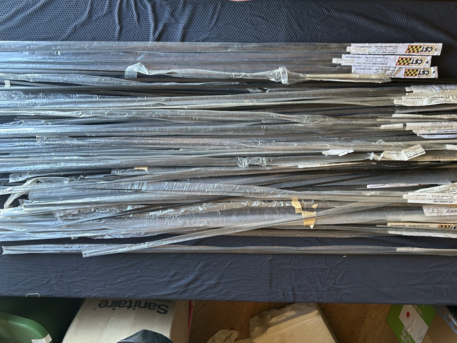Carbon Fiber Tubing Misc Lot. Over 150 Pieces. Brand New.