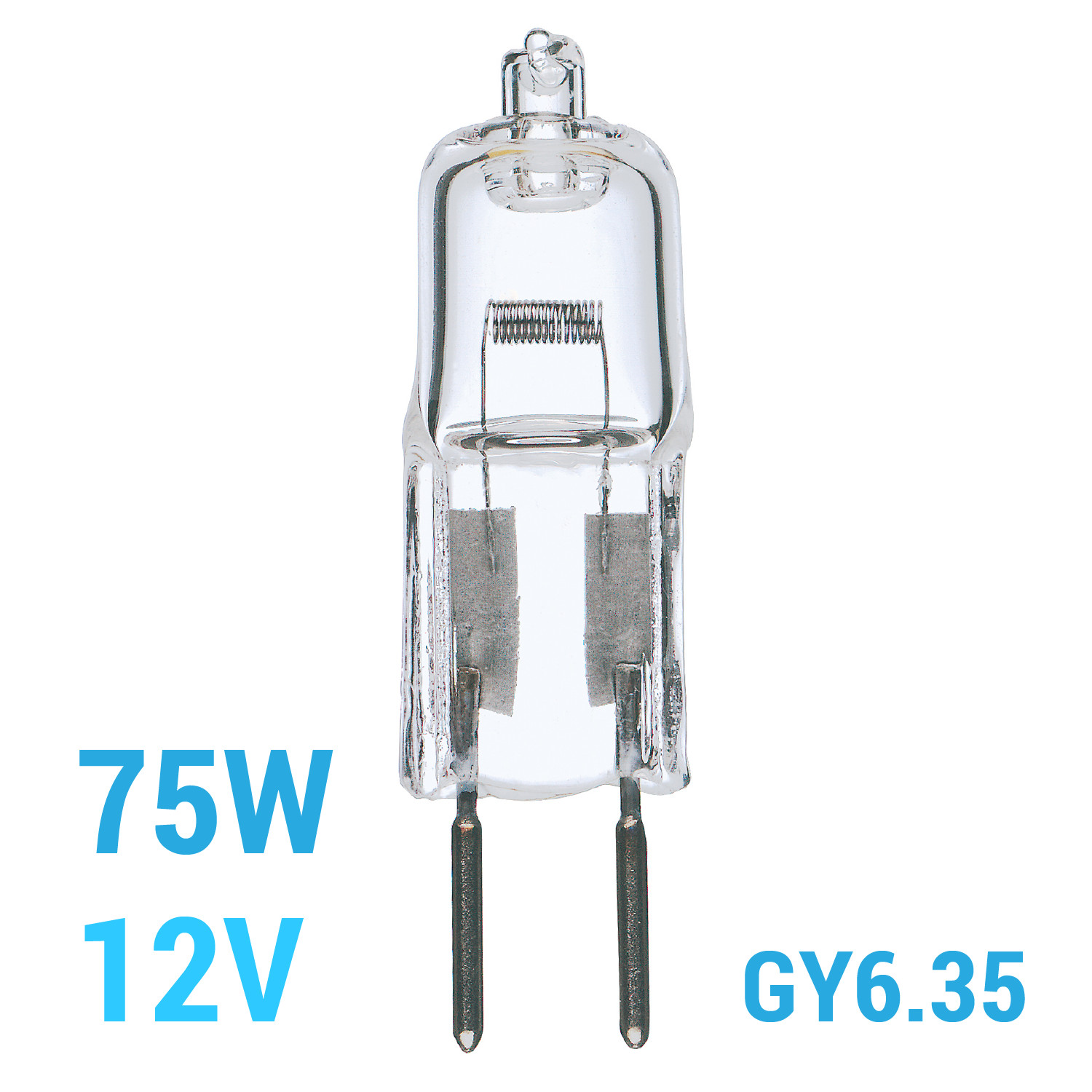 Satco S3156 75W T4 CL Clear Bulb 12V 2-Pin Bi-Pin GY6.35 2900K Warm White