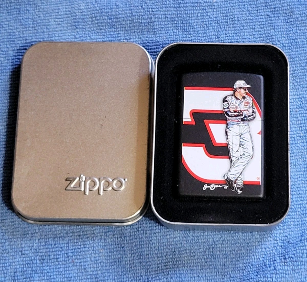 VTG 2007 Dale Earnhardt #3 The Intimidator 24228 Black Zippo Lighter NEW UNUSED